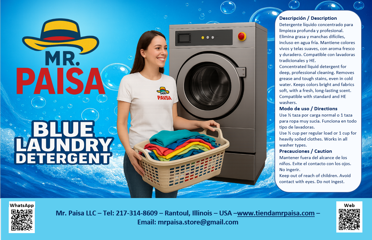 Blue Laundry Detergent