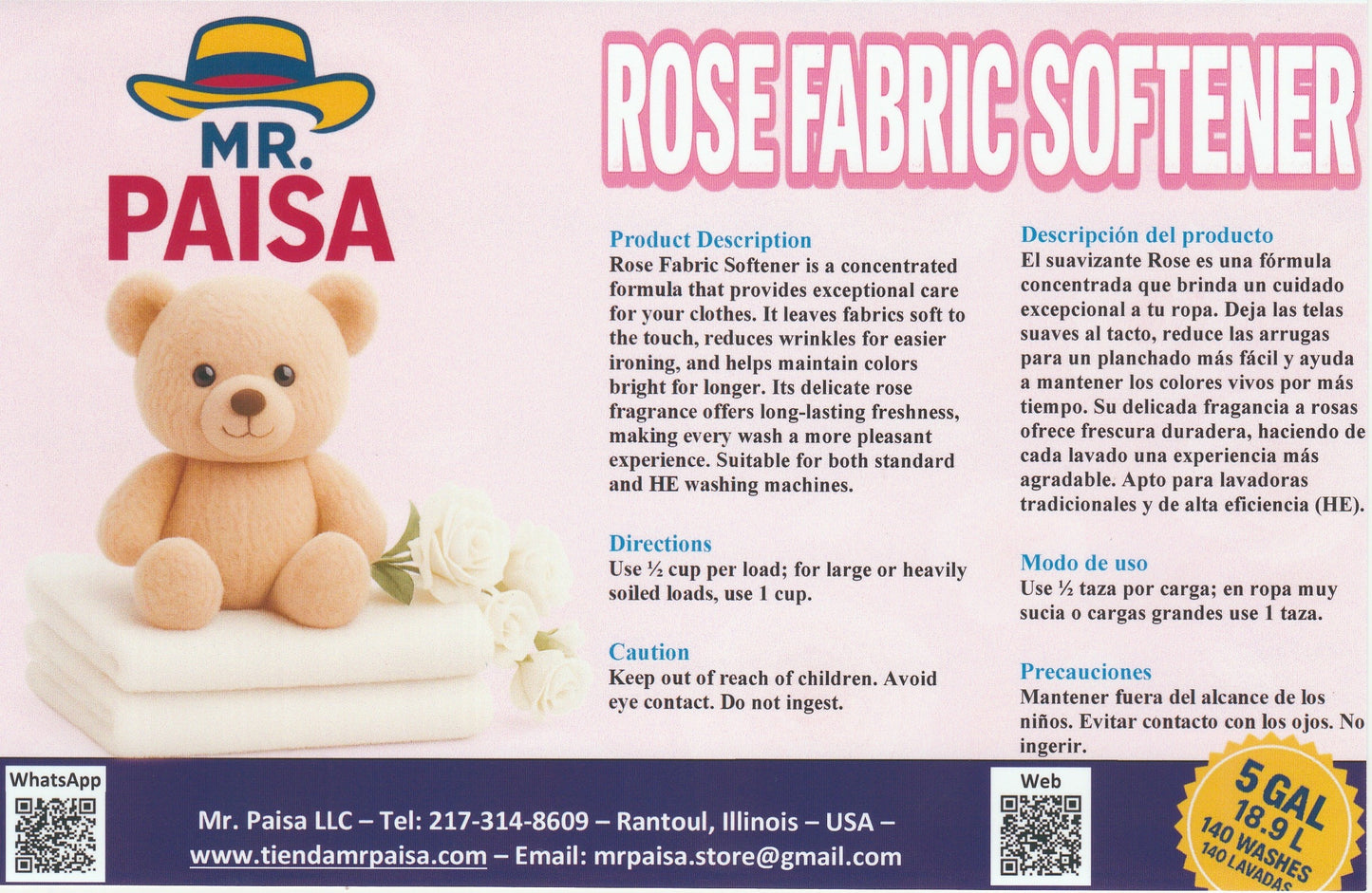 Rose Fabric Softener